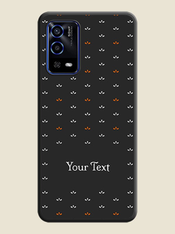 Custom Simple Pattern With Custom Text On Space Black Personalized Soft Matte Phone Covers -Oppo A55 - alternate view