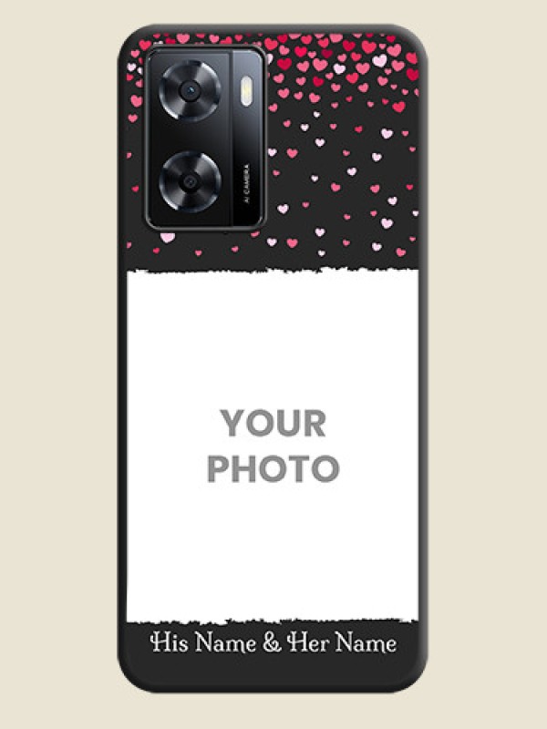Custom Fall in Love with Your Partner  on Photo on Space Black Soft Matte Phone Cover - Oppo A57 2022 - alternate view