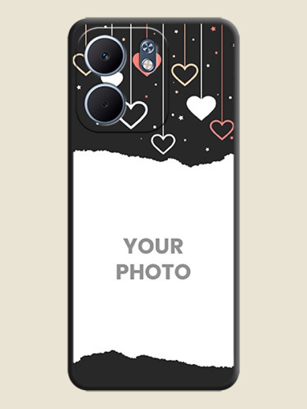 Custom Love Hangings with Splash Wave Picture On Space Black Custom Soft Matte Mobile Back Cover - Oppo A5x 5G - alternate view