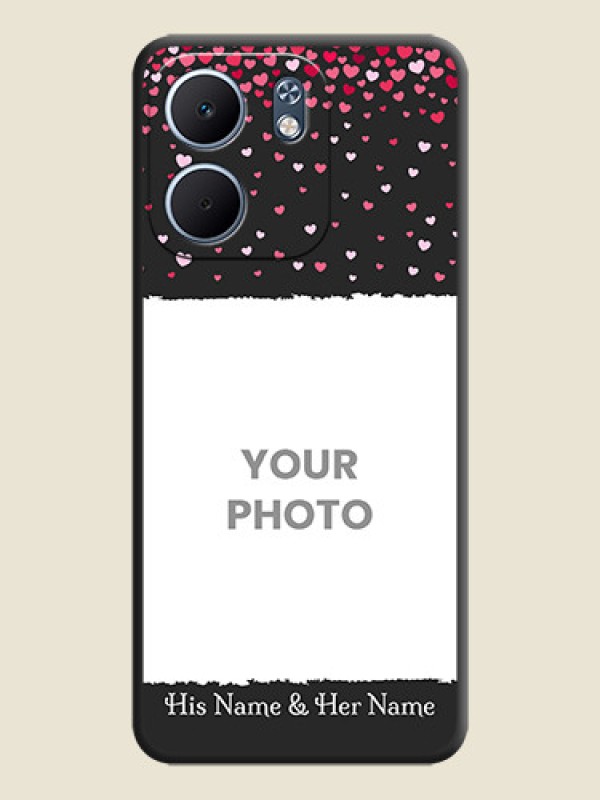 Custom Fall in Love with Your Partner on Photo On Space Black Custom Soft Matte Mobile Back Cover - Oppo A5x 5G - alternate view