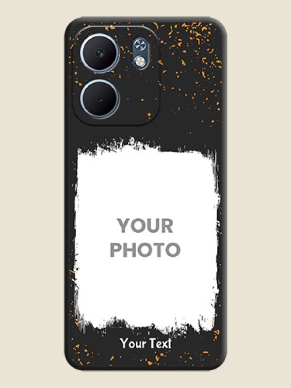 Custom Spray Free Design on Photo On Space Black Custom Soft Matte Mobile Back Cover - Oppo A5x 5G - alternate view