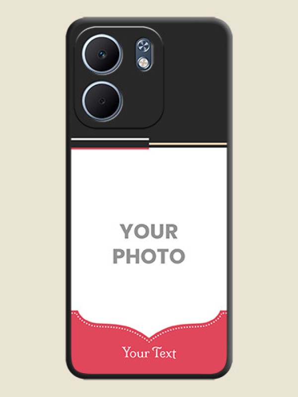 Custom Classic Plain Design with Name On Space Black Custom Soft Matte Mobile Back Cover - Oppo A5x 5G - alternate view