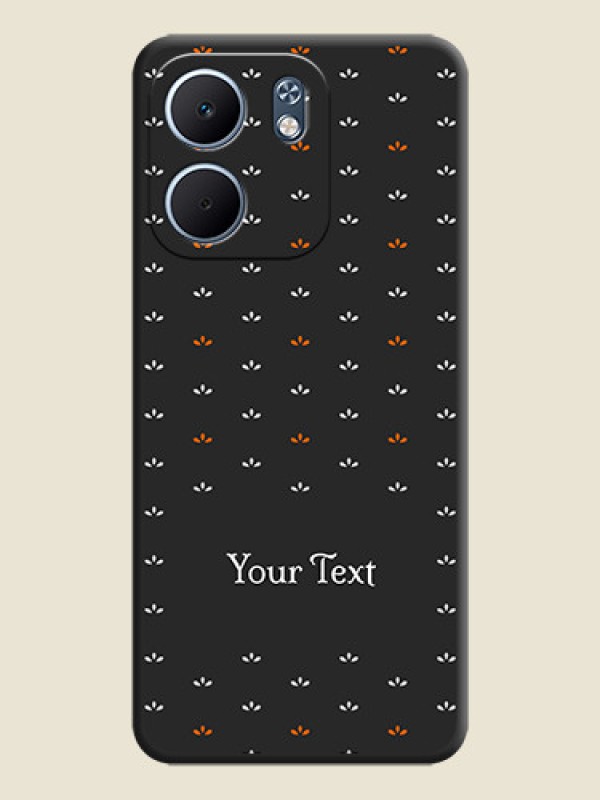 Custom Simple Pattern With Custom Text On Space Black Custom Soft Matte Mobile Back Cover - Oppo A5x 5G - alternate view