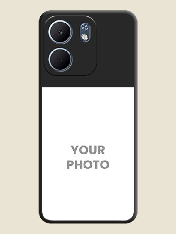 Custom Image Upload With Space Black Color On Custom Soft Matte Mobile Back Cover - Oppo A5X 5G - alternate view