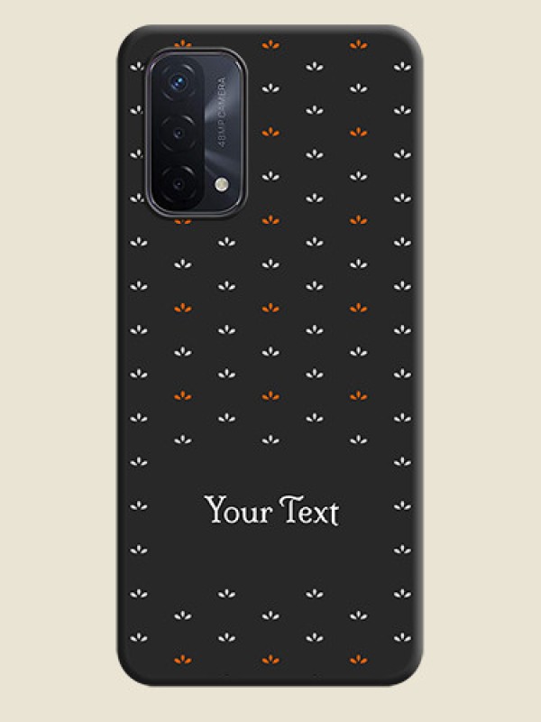 Custom Simple Pattern With Custom Text On Space Black Personalized Soft Matte Phone Covers -Oppo A74 5G - alternate view