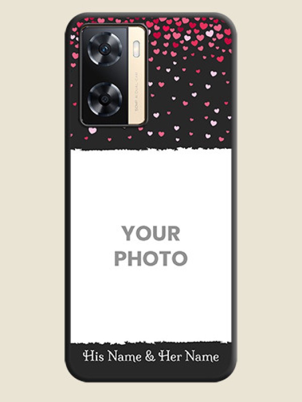 Custom Fall in Love with Your Partner  on Photo on Space Black Soft Matte Phone Cover - Oppo A77s - alternate view
