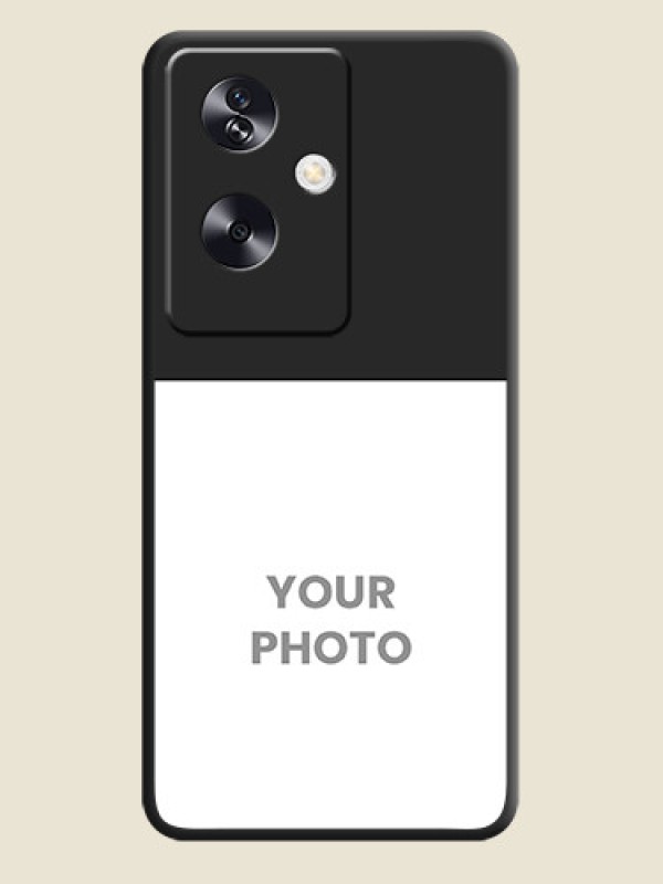Custom Image Upload With Space Black Color On Custom Soft Matte Mobile Back Cover - Oppo A79 5G - alternate view
