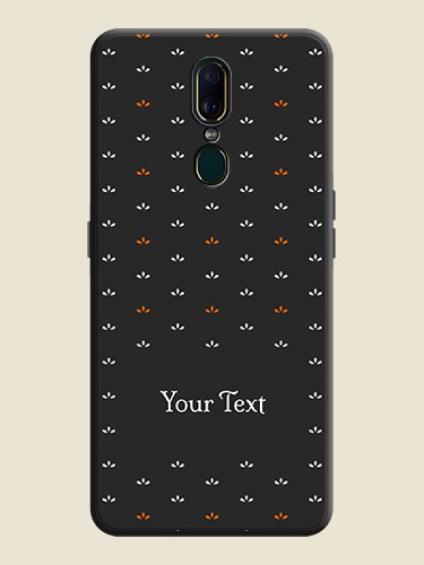 Custom Simple Pattern With Custom Text On Space Black Personalized Soft Matte Phone Covers -Oppo A9 - alternate view