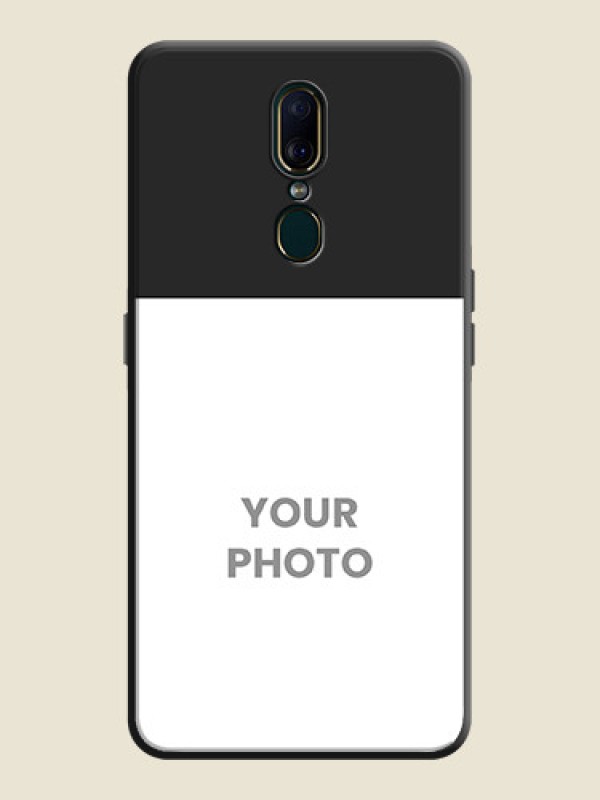 Custom Image Upload With Space Black Color On Custom Soft Matte Mobile Back Cover - Oppo A9 - alternate view