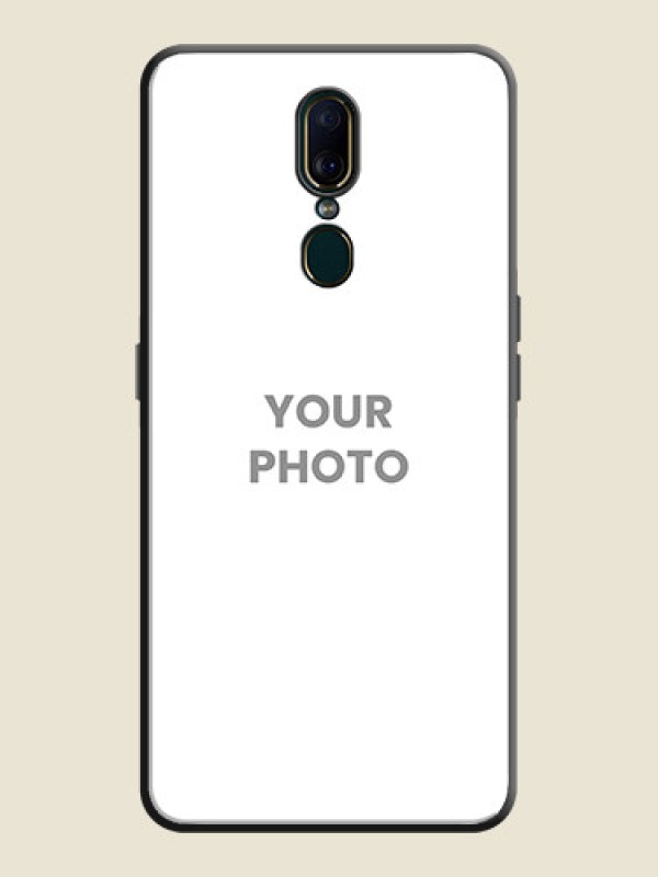Custom Full Single Pic Upload On Space Black Personalized Soft Matte Phone Covers -Oppo F11 - alternate view