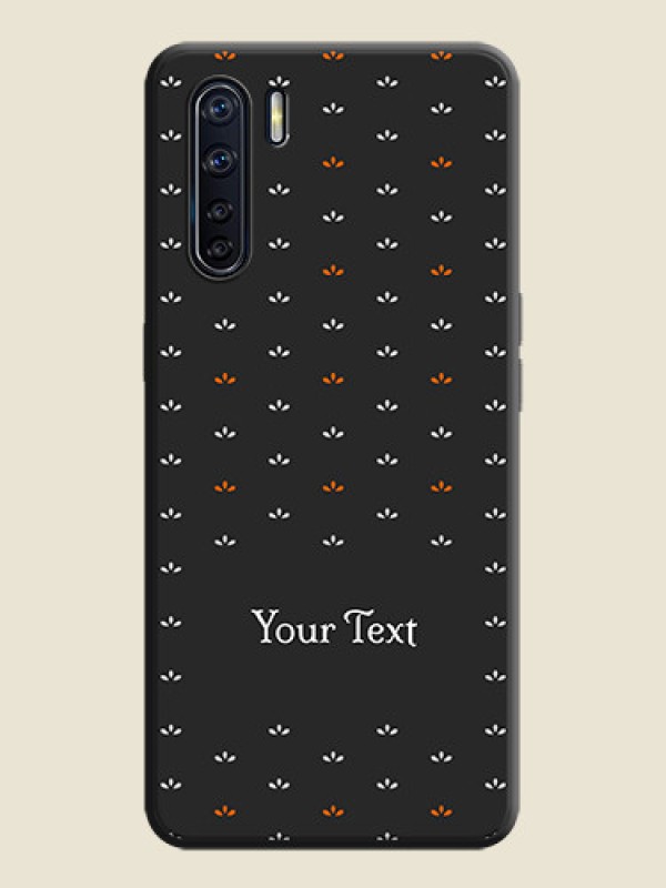 Custom Simple Pattern With Custom Text On Space Black Personalized Soft Matte Phone Covers -Oppo F15 - alternate view