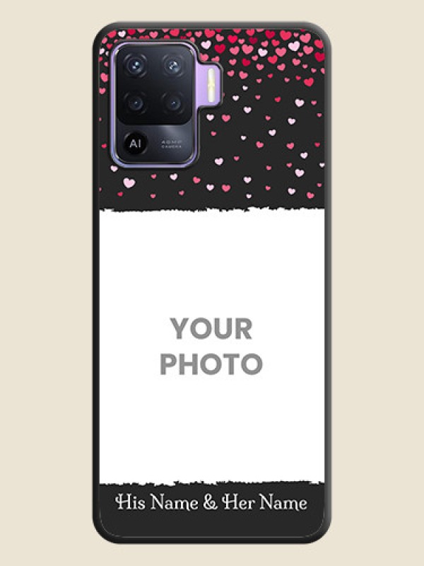 Custom Fall in Love with Your Partner  on Photo on Space Black Soft Matte Phone Cover - Oppo F19 Pro - alternate view