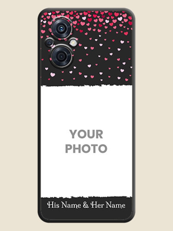 Custom Fall in Love with Your Partner  on Photo on Space Black Soft Matte Phone Cover - Oppo F21s Pro 5G - alternate view