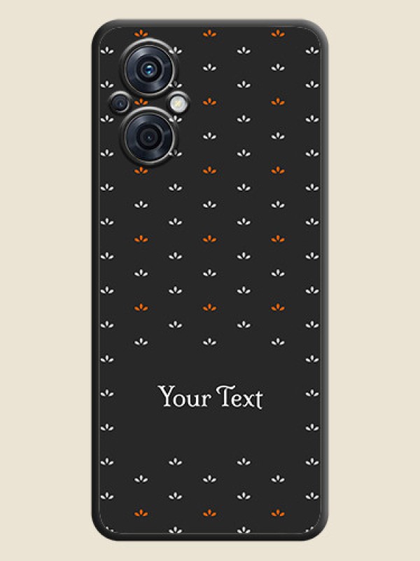 Custom Simple Pattern With Custom Text On Space Black Personalized Soft Matte Phone Covers -Oppo F21S Pro 5G - alternate view