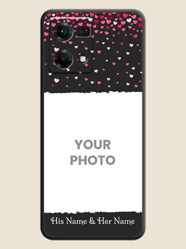Custom Fall in Love with Your Partner  on Photo on Space Black Soft Matte Phone Cover - Oppo F21s Pro - alternate view