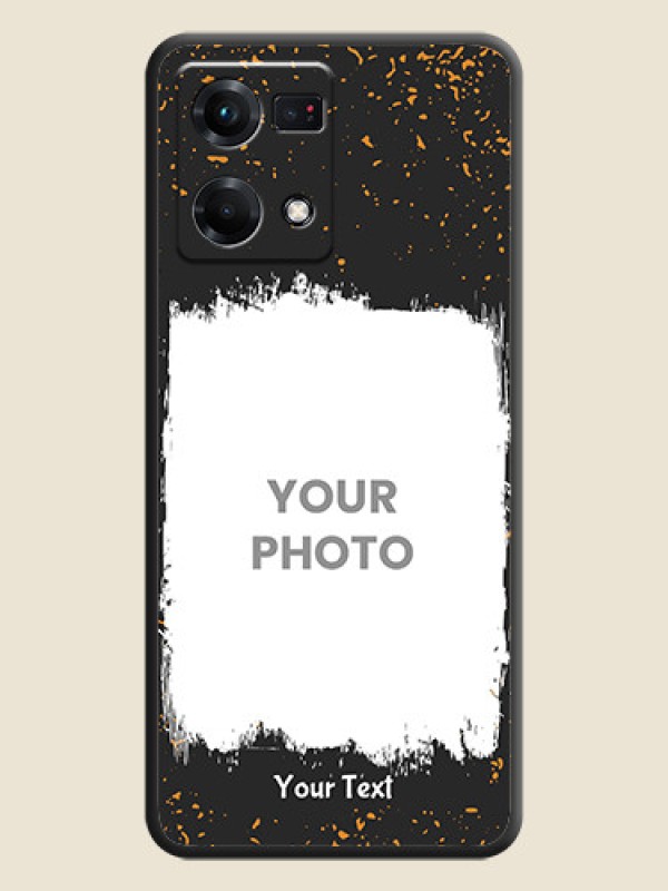 Custom Spray Free Design on Photo on Space Black Soft Matte Phone Cover - Oppo F21s Pro - alternate view