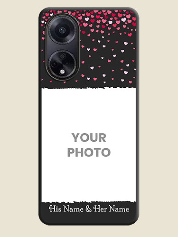 Custom Fall in Love with Your Partner - Photo on Space Black Soft Matte Phone Cover - Oppo F23 5G - alternate view
