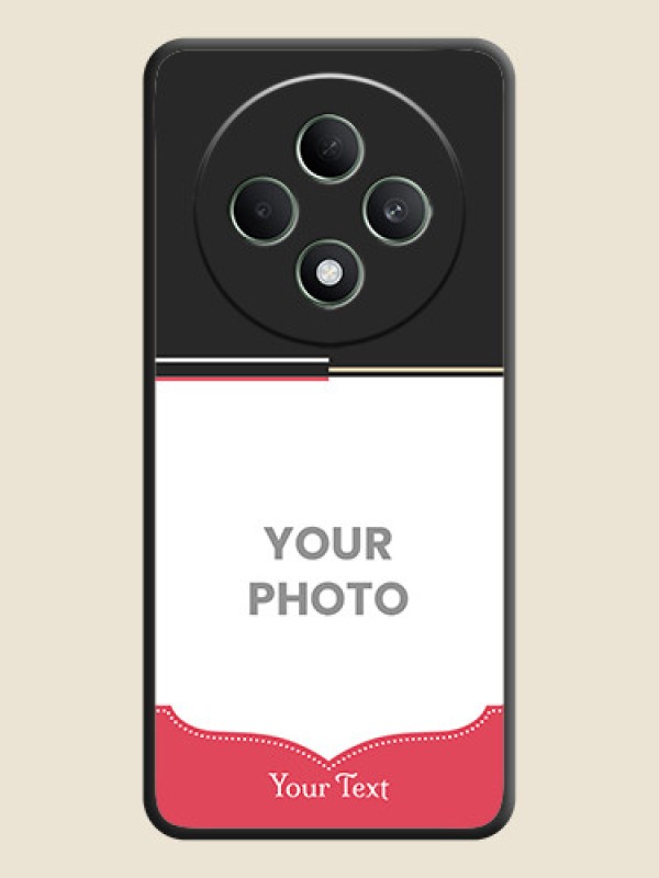 Custom Classic Plain Design with Name On Space Black Custom Soft Matte Mobile Back Cover - Oppo F27 5G - alternate view