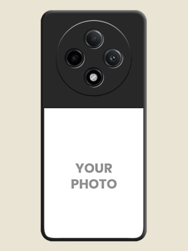 Custom Image Upload With Space Black Color On Custom Soft Matte Mobile Back Cover - Oppo F27 Pro Plus 5G - alternate view