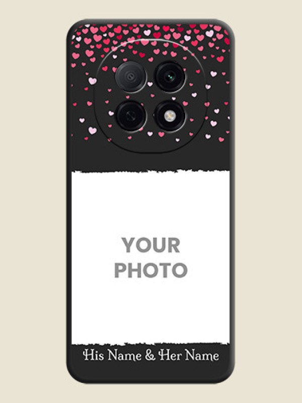 Custom Fall in Love with Your Partner on Photo On Space Black Custom Soft Matte Mobile Back Cover - Oppo F29 5G - alternate view