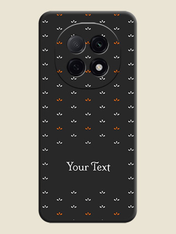 Custom Simple Pattern With Custom Text On Space Black Custom Soft Matte Mobile Back Cover - Oppo F29 5G - alternate view