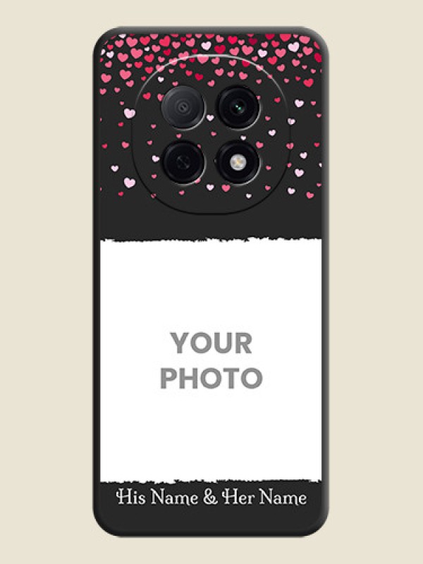 Custom Fall in Love with Your Partner on Photo On Space Black Custom Soft Matte Mobile Back Cover - Oppo F29 Pro 5G - alternate view