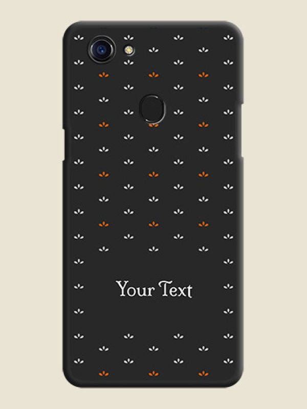 Custom Simple Pattern With Custom Text On Space Black Personalized Soft Matte Phone Covers -Oppo F5 Youth - alternate view