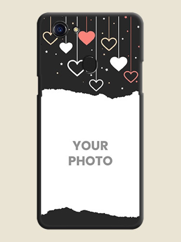 Custom Love Hangings with Splash Wave Picture on Space Black Custom Soft Matte Phone Back Cover - Oppo F5 - alternate view