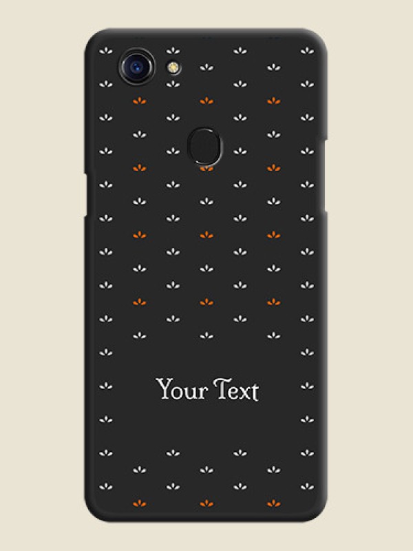Custom Simple Pattern With Custom Text On Space Black Personalized Soft Matte Phone Covers -Oppo F5 - alternate view