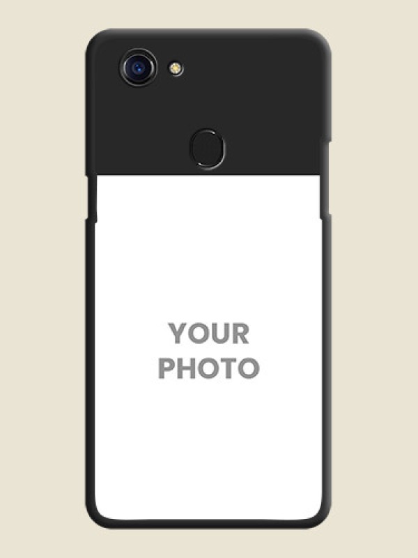 Custom Image Upload With Space Black Color On Custom Soft Matte Mobile Back Cover - Oppo F5 - alternate view