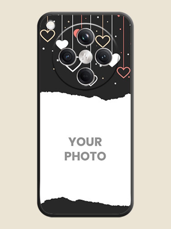 Custom Love Hangings with Splash Wave Picture On Space Black Custom Soft Matte Mobile Back Cover - Oppo Find X8 5G - alternate view