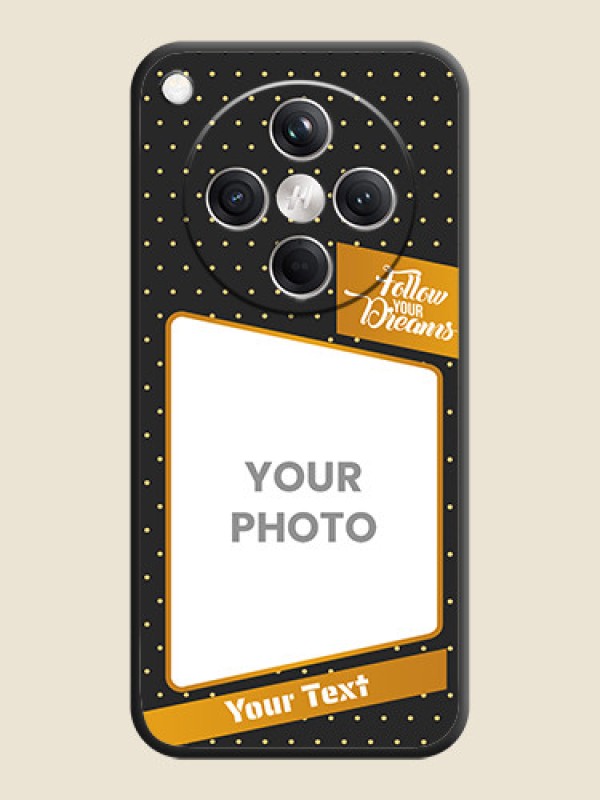 Custom Follow Your Dreams with White Dots On Space Black Custom Soft Matte Mobile Back Cover - Oppo Find X8 5G - alternate view