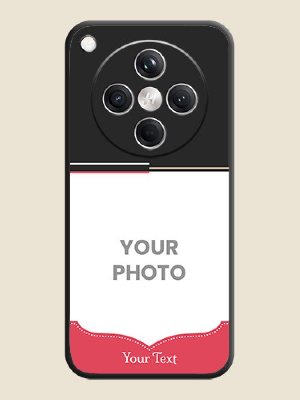 Custom Classic Plain Design with Name On Space Black Custom Soft Matte Mobile Back Cover - Oppo Find X8 5G - alternate view