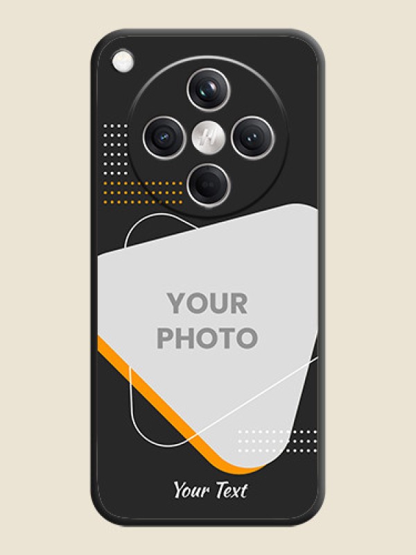 Custom Yellow Triangle on Photo On Space Black Custom Soft Matte Mobile Back Cover - Oppo Find X8 5G - alternate view