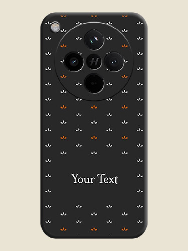 Custom Simple Pattern With Custom Text On Space Black Custom Soft Matte Mobile Back Cover - Oppo Find X8 5G - alternate view