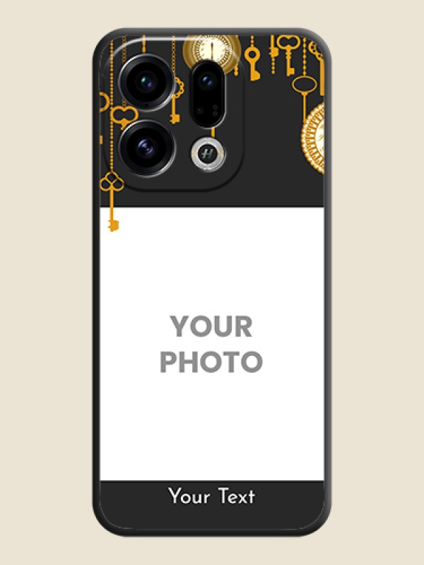 Custom Decorative Design with Text On Space Black Custom Soft Matte Mobile Back Cover - Oppo Find X9 5G - alternate view