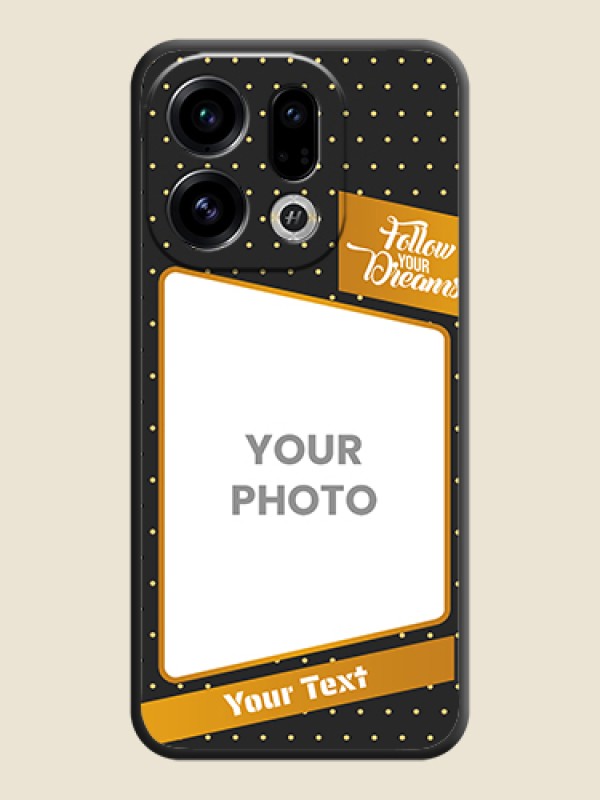 Custom Follow Your Dreams with White Dots On Space Black Custom Soft Matte Mobile Back Cover - Oppo Find X9 5G - alternate view