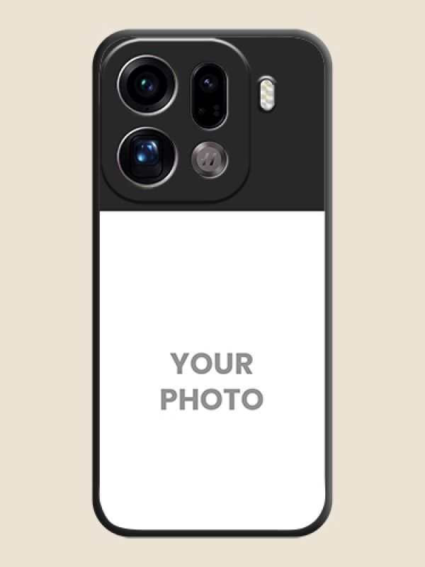 Custom Image Upload With Space Black Color On Custom Soft Matte Mobile Back Cover - Oppo Find X9 Pro 5G - alternate view