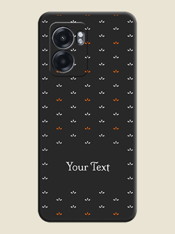 Custom Simple Pattern With Custom Text On Space Black Personalized Soft Matte Phone Covers -Oppo K10 5G - alternate view