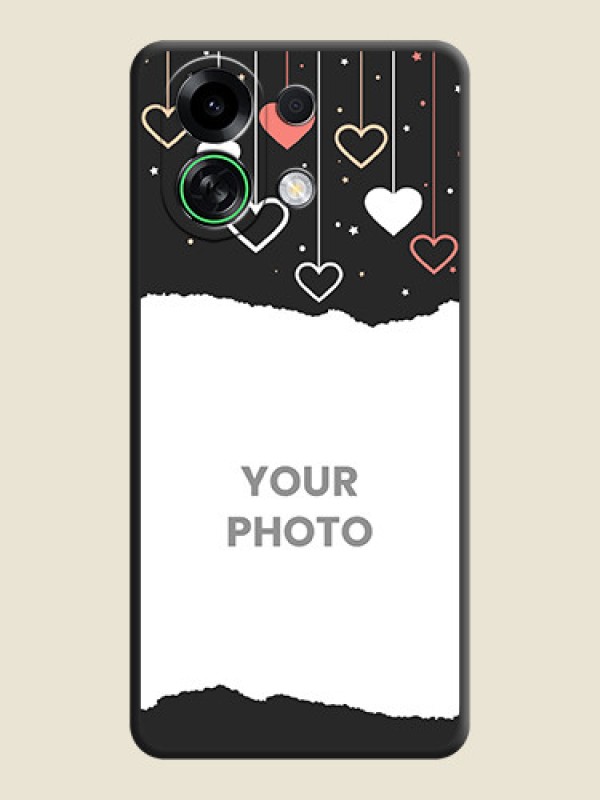 Custom Love Hangings with Splash Wave Picture On Space Black Custom Soft Matte Mobile Back Cover - Oppo K13 Turbo Pro 5G - alternate view