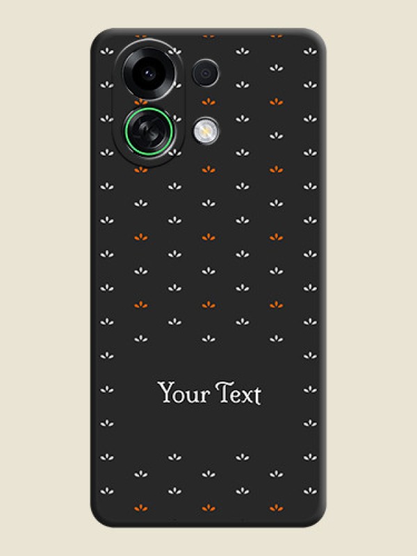 Custom Simple Pattern With Custom Text On Space Black Custom Soft Matte Mobile Back Cover - Oppo K13 Turbo Pro 5G - alternate view