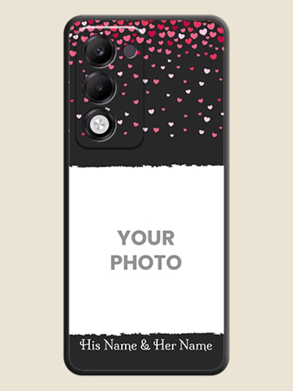 Custom Fall in Love with Your Partner on Photo On Space Black Custom Soft Matte Mobile Back Cover - Oppo k13x 5G - alternate view