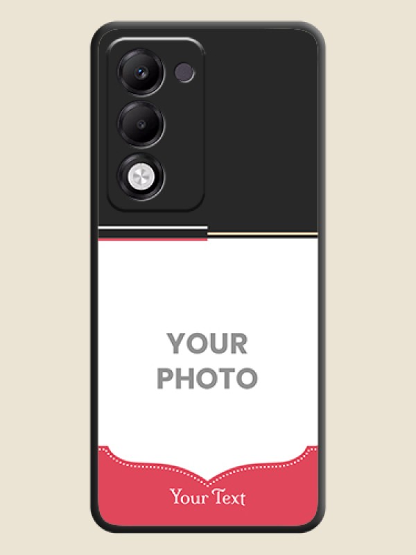 Custom Classic Plain Design with Name On Space Black Custom Soft Matte Mobile Back Cover - Oppo k13x 5G - alternate view