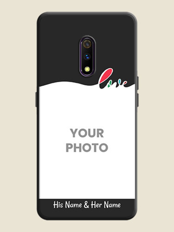 Custom Fall in Love Pattern with Picture on Photo on Space Black Soft Matte Mobile Case - Oppo K3 - alternate view