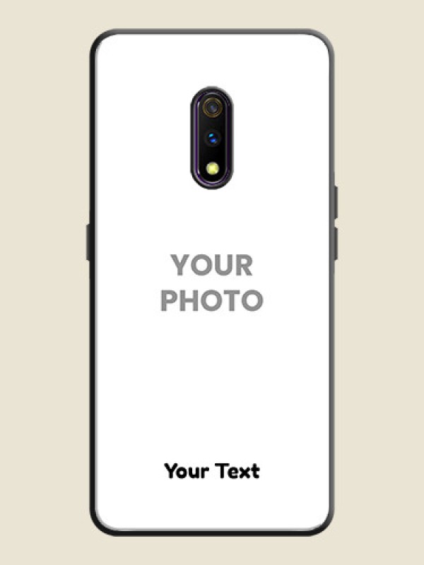 Custom Full Single Pic Upload With Text On Space Black Personalized Soft Matte Phone Covers -Oppo K3 - alternate view