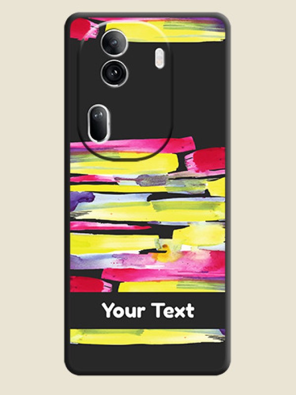 Custom Brush Coloured on Space Black Personalized Soft Matte Phone Covers - Reno 11 Pro 5G - alternate view
