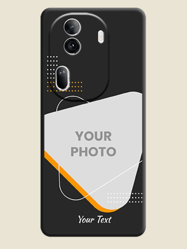 Custom Yellow Triangle - Photo on Space Black Soft Matte Phone Cover - Reno 11 Pro 5G - alternate view
