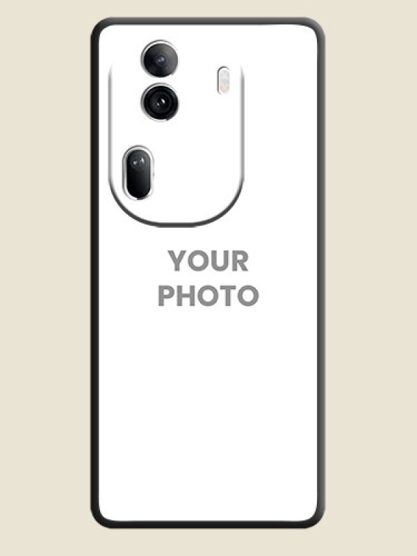 Custom Full Single Pic Upload On Space Black Personalized Soft Matte Phone Covers - Reno 11 Pro 5G - alternate view