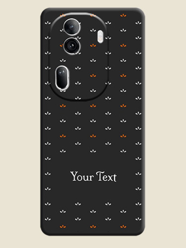 Custom Simple Pattern With Custom Text On Space Black Personalized Soft Matte Phone Covers - Reno 11 Pro 5G - alternate view