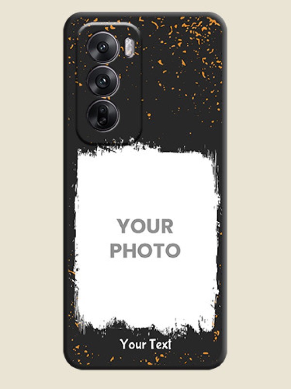 Custom Spray Free Design on Photo On Space Black Custom Soft Matte Mobile Back Cover - Oppo Reno 12 5G - alternate view